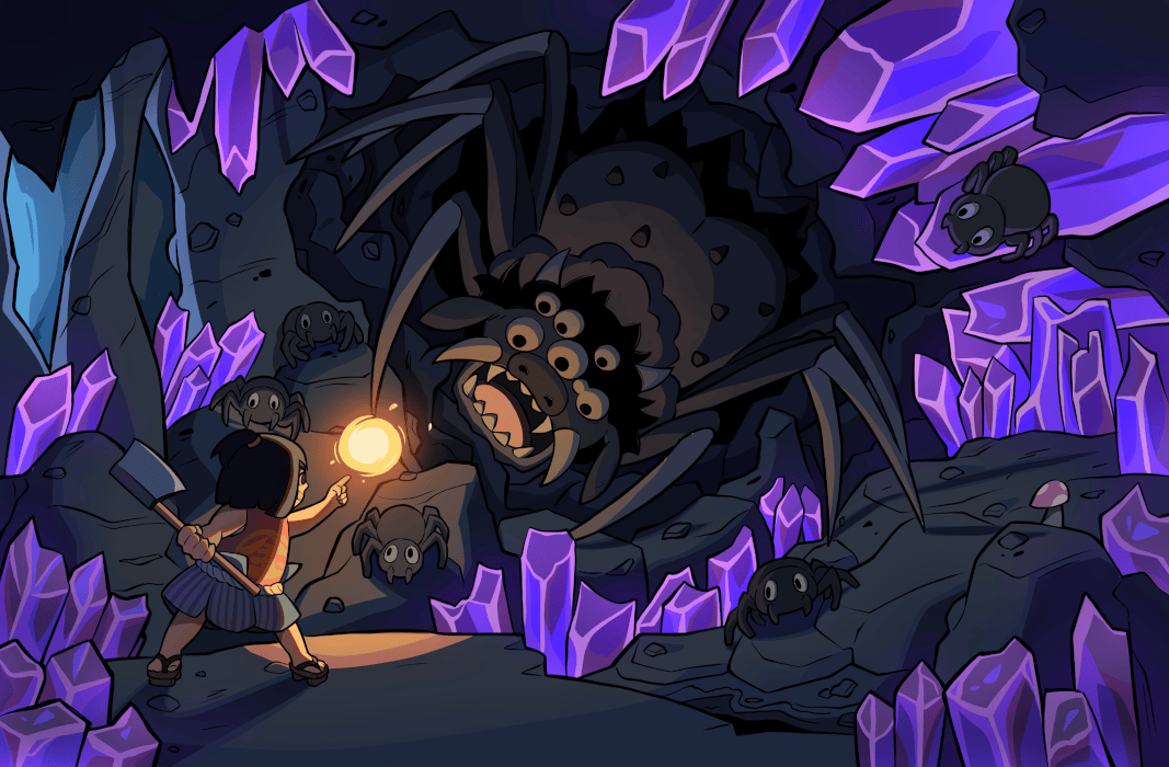 Kintaro fighting Ushi Oni